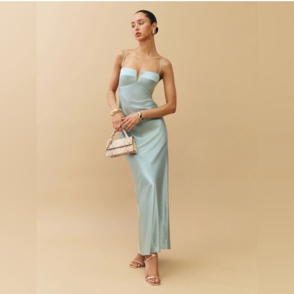 Reformation Brie Silk Dress